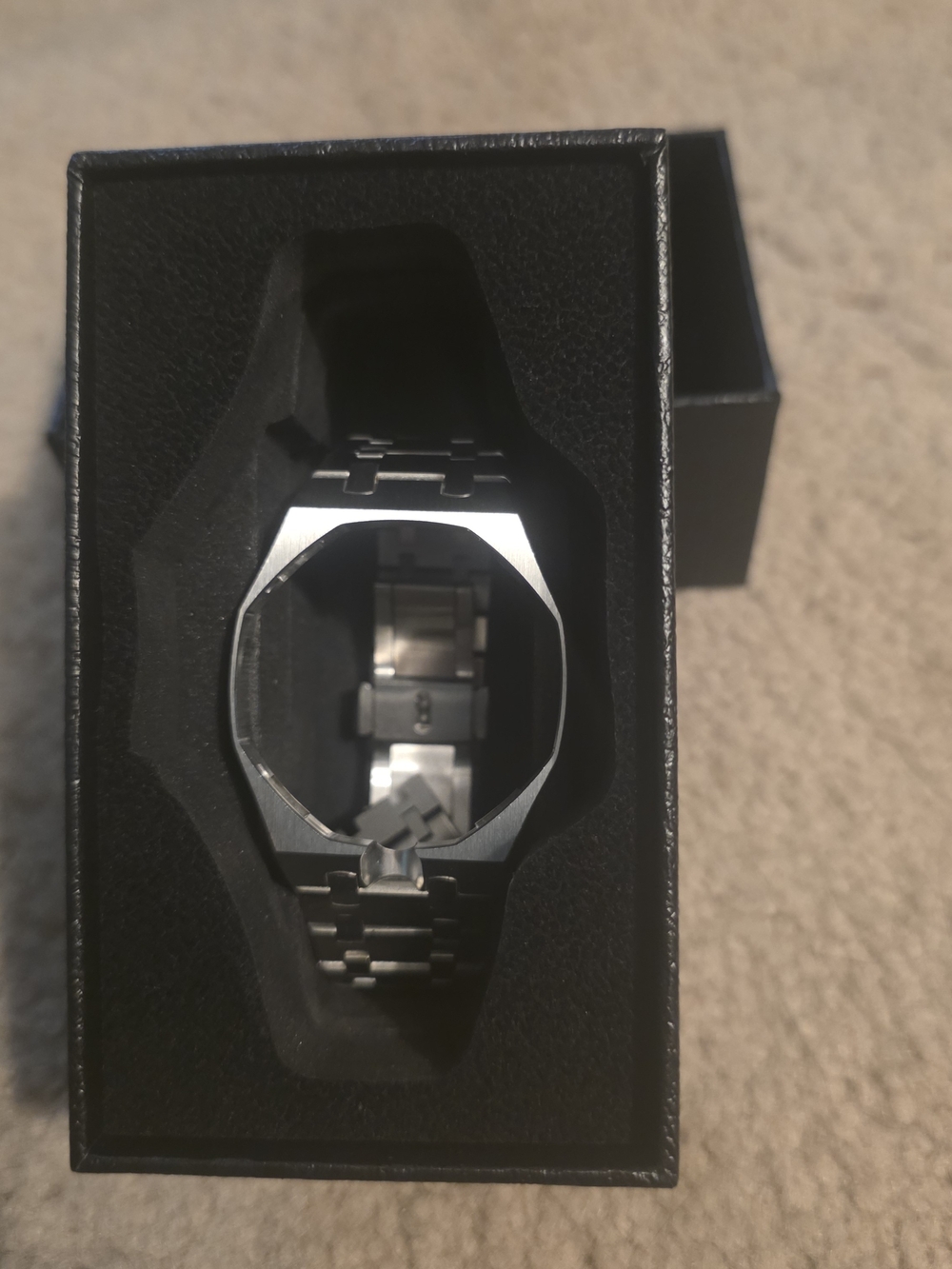 LDDAL Stainless Steel Bracelet Watch Band for Swatch Royal Pop, Silver 12"